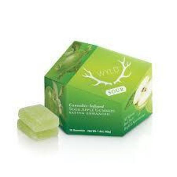 WYLD: SOUR APPLE - SATIVA - 10 PK (EDIBLE)