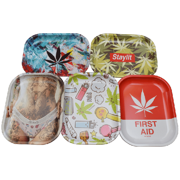 Assorted 4x6 Tin Rolling Trays