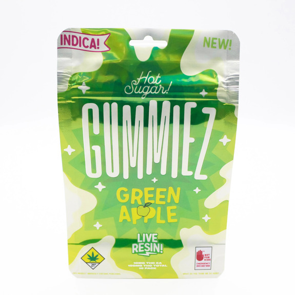 PHAT PANDA: GUMMIEZ - INDICA - GREEN APPLE - 10PK