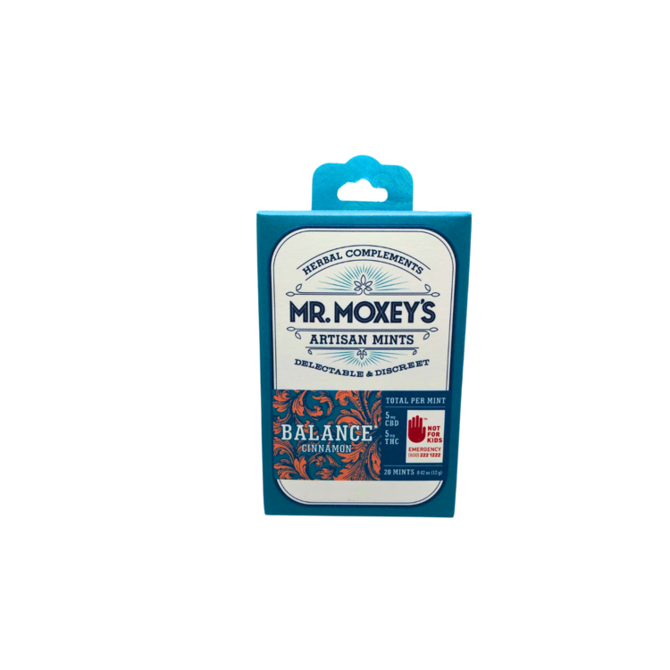 100mg THC : 100mg CBD Edible Balance Cinnamon Mints Mr. Moxy's