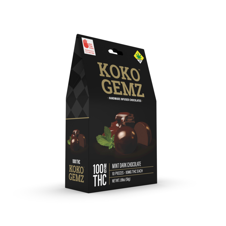 100mg Mint Dark Chocolate