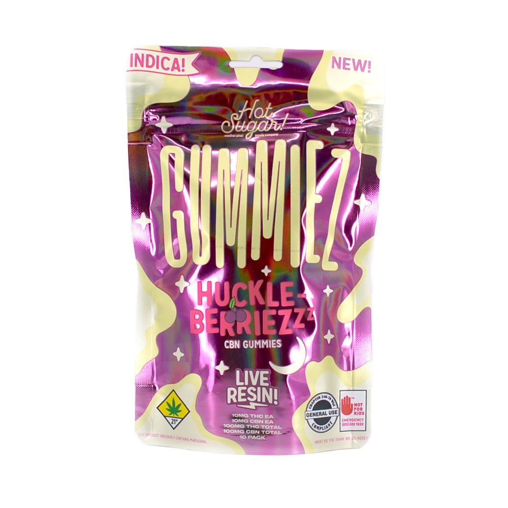 1:1 Live Resin Gummiez Huckleberry Indica - Hot Sugar | Central