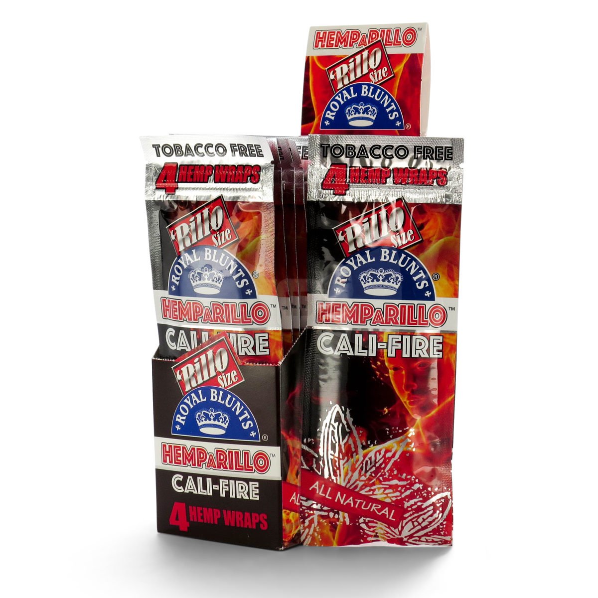 Royal Blunts Hemparillo Wraps Cali Fire 4ct - Royal Blunts