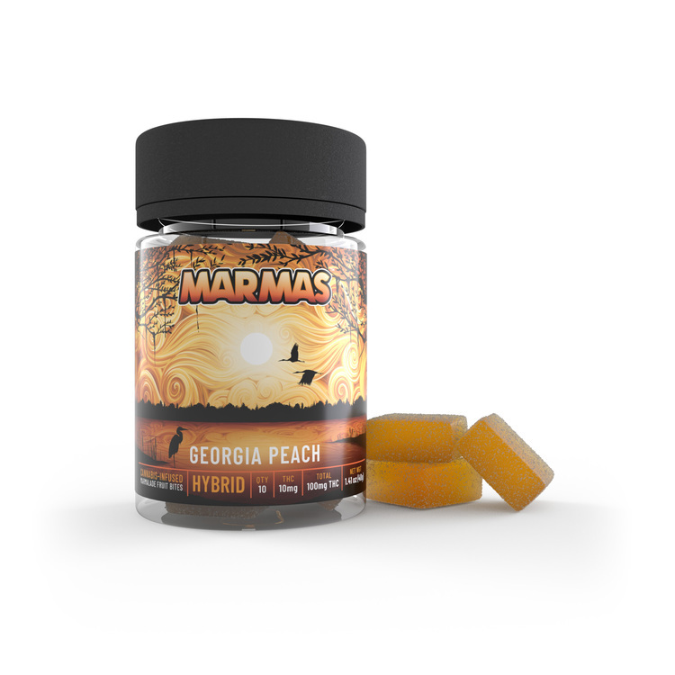 100mg Georgia Peach Soft Candies Marmas Hybrid