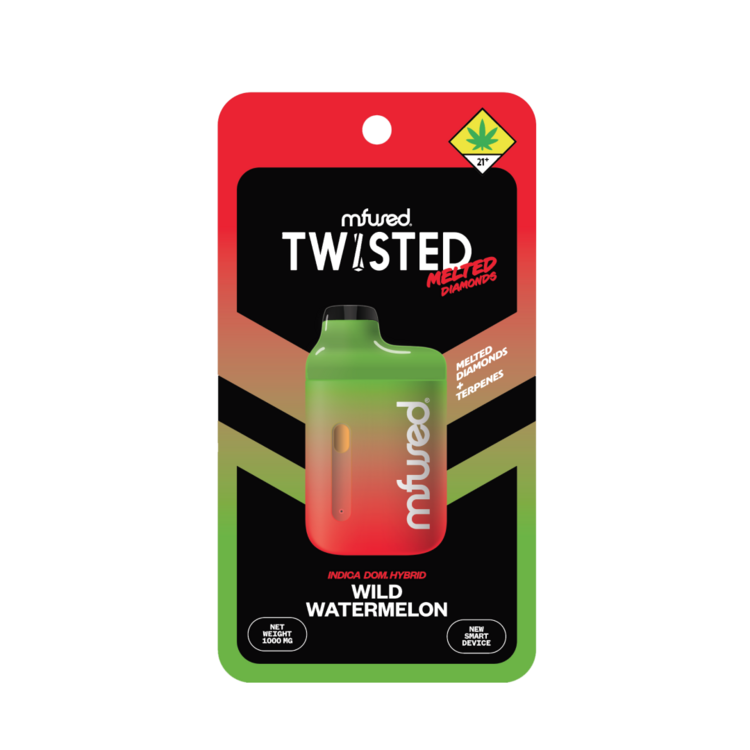 1g Wild Watermelon Cartridge Twisted Melted Diamonds Disposable