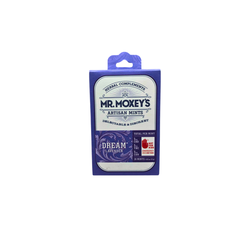 100mg THC : 100mg CBD : 100mg CBN Edible Dream Lavender Mints Moxy's