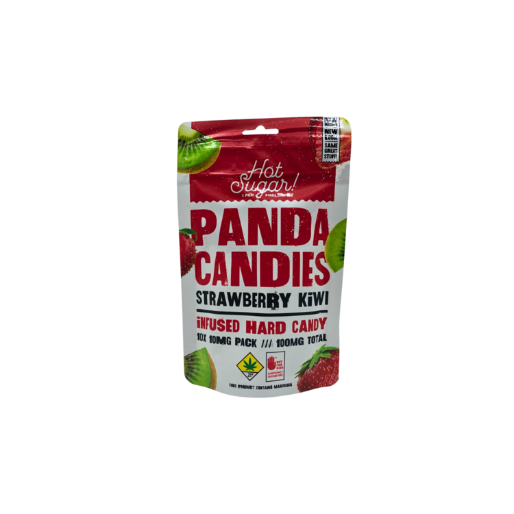 100mg THC Strawberry Kiwi Hard Candies Phat Panda