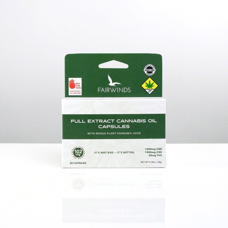 FECO High Potency Capsules CBD 25:1