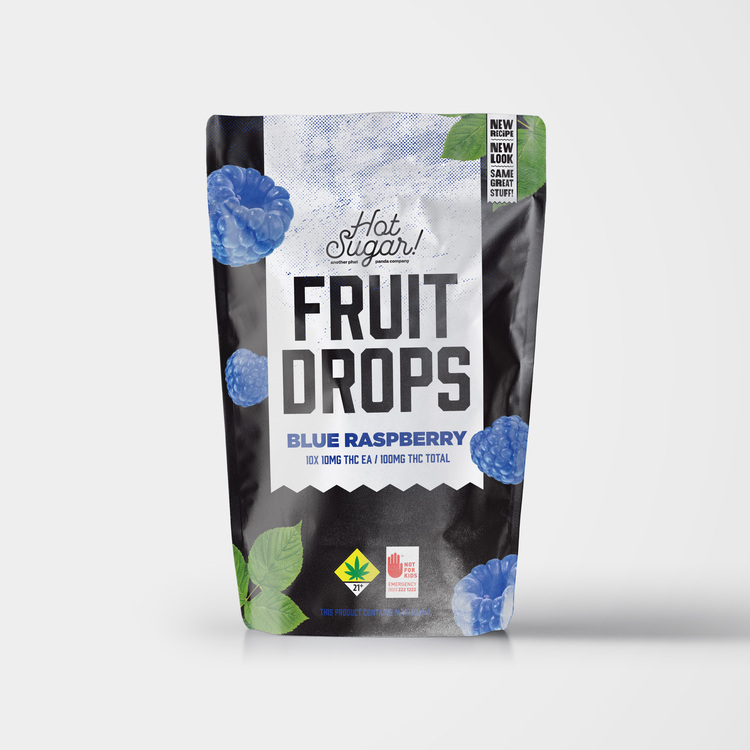 100mg Blue Raspberry Soft Candies Fruit Drops