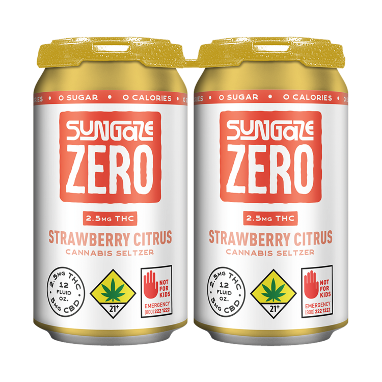 Seltzer Zero Strawberry Citrus CBD 1:2