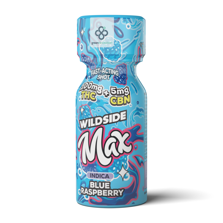 105mg Blue Raspberry Beverage Wildside Max Chill CBN