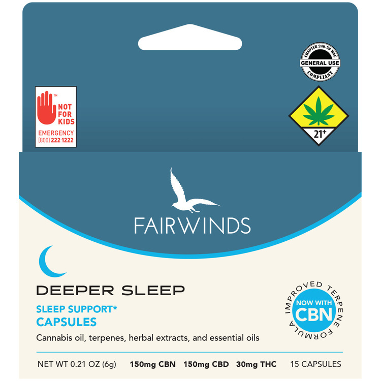 330mg Deeper Sleep CBN Capsules Fairwinds