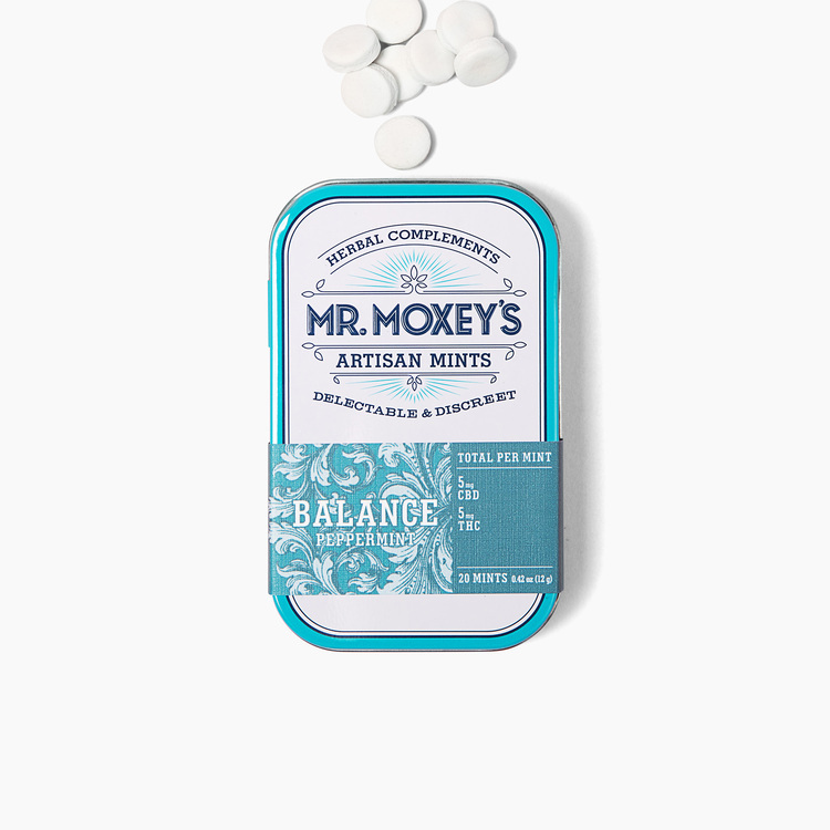 200mg Balance Peppermint Mints Mr. Moxey's 1:1 CBD