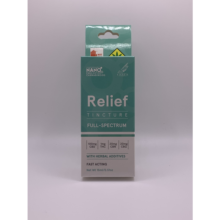 141mg Relief Tincture Ceres CBD