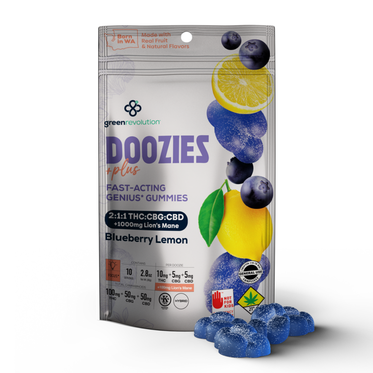 200mg Blueberry Lemon Soft Candies Doozies 2:1:1 + Lions Mane