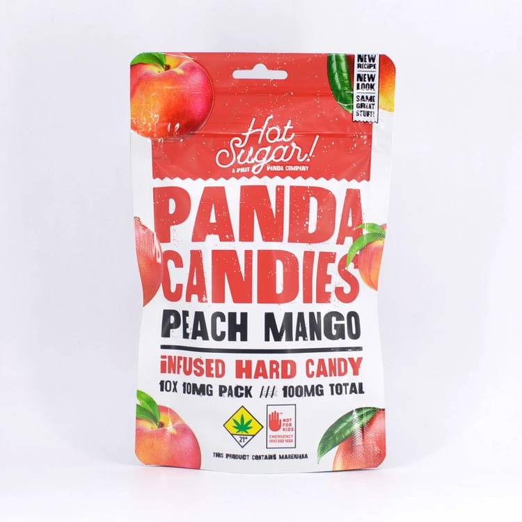 PHAT PANDA-Panda Candies- PEACH MANGO - 10 PK (100mg THC)