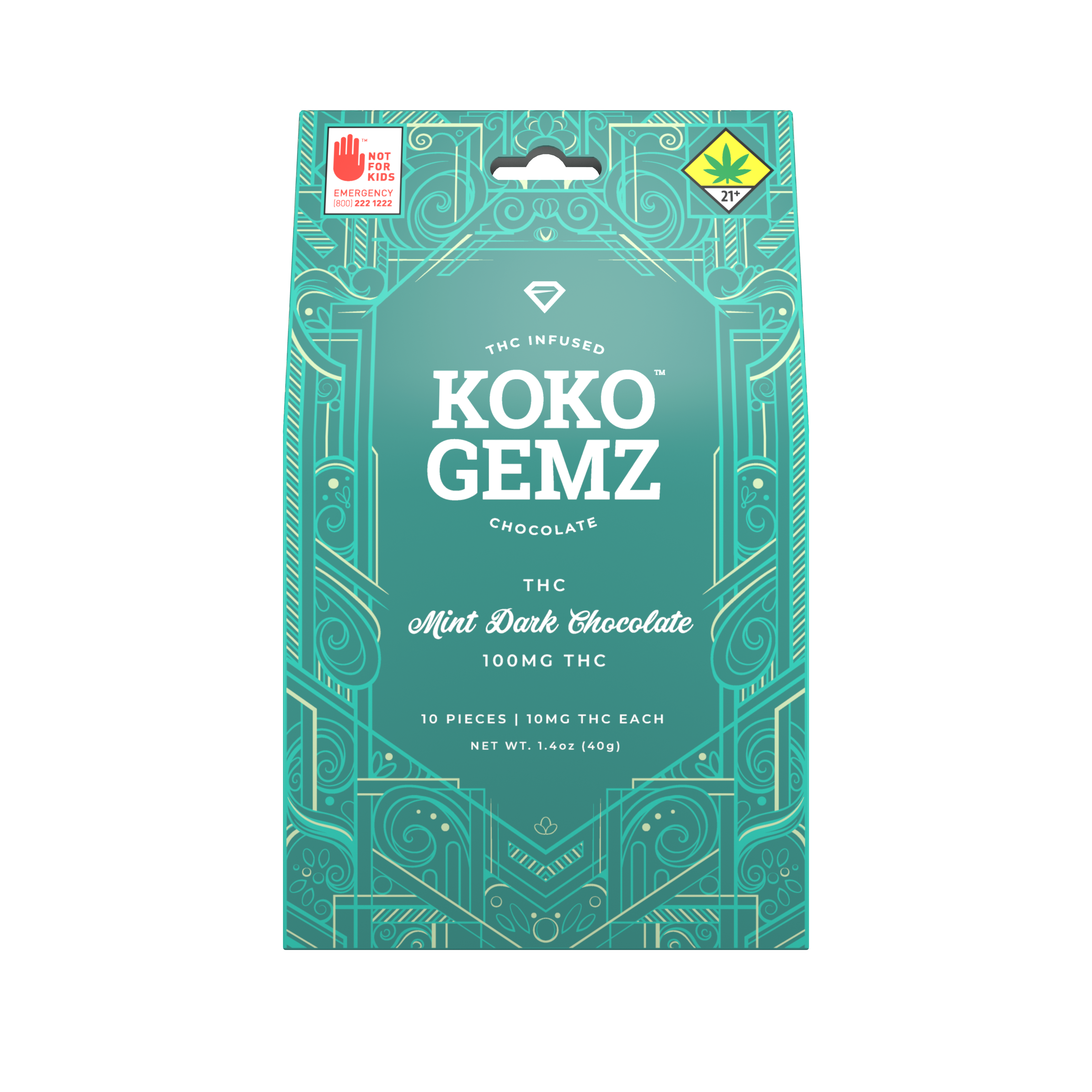 coco様 Dark Chocolate Mint 10pk - Koko Gemz | Central District