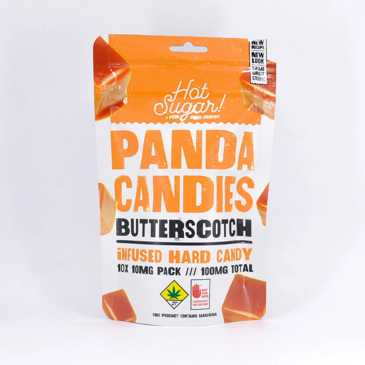 PANDA CANDIES: BUTTERSCOTCH - 10 PACK (EDIBLE)