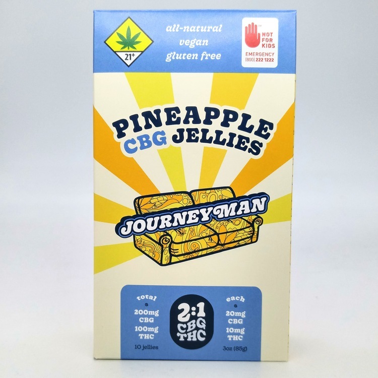 SPOT JourneyMan Fruit Jellies CBG 2:1 Pineapple 10 pack