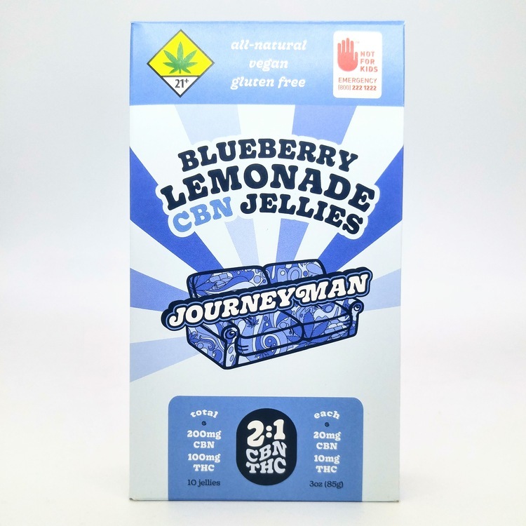 SPOT JourneyMan Fruit Jellies CBN 2:1 Blueberry Lemonade 10 pack