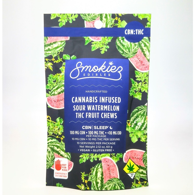SMOK Sour Watermelon CBN:THC 1:1 200mg 10pk