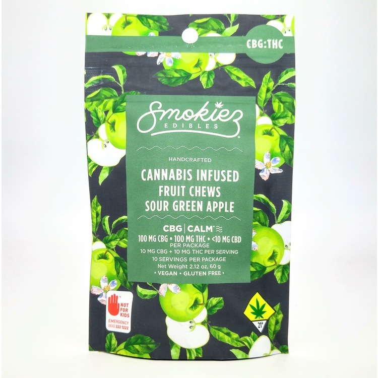 SMOK Sour Green Apple CBG:THC 200mg 10pk