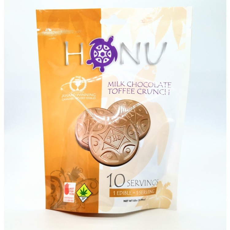 HONU Milk Chocolate Toffee Crunch 10 pack