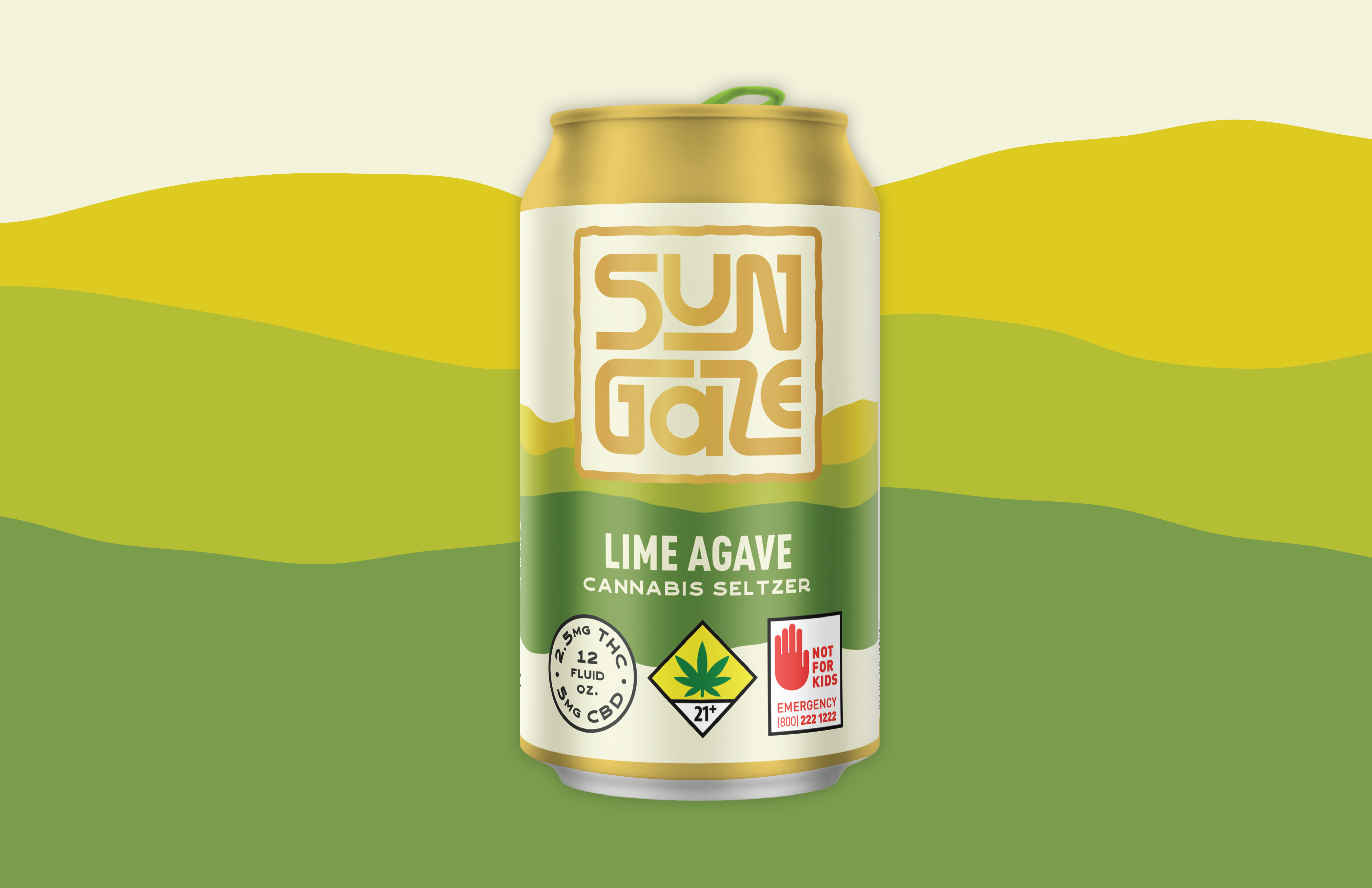 Seltzer Lime Agave CBD 1:2 - Sungaze | Central District