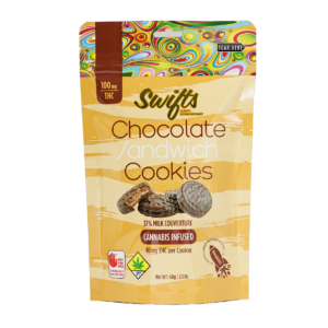 Swifts Chocolate Sandwich Cookies 10pk 100mg