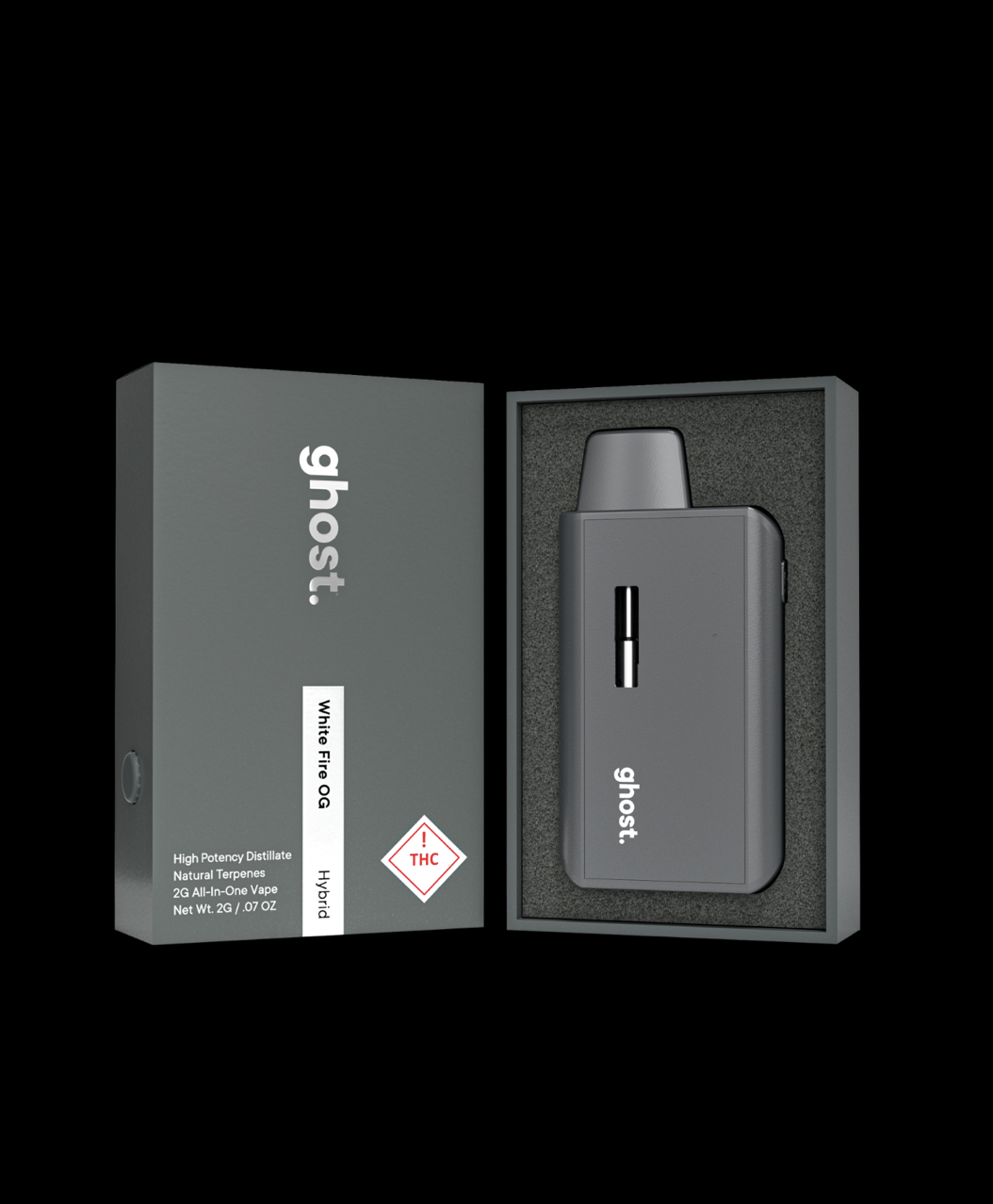 GHOST WHITE FIRE OG 2 GRAM AIO DISPOSABLE VAPE HYBRID 89.49%