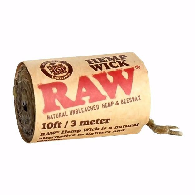 RAW HEMP WICK UNBLEACHED AND BEESWAX
