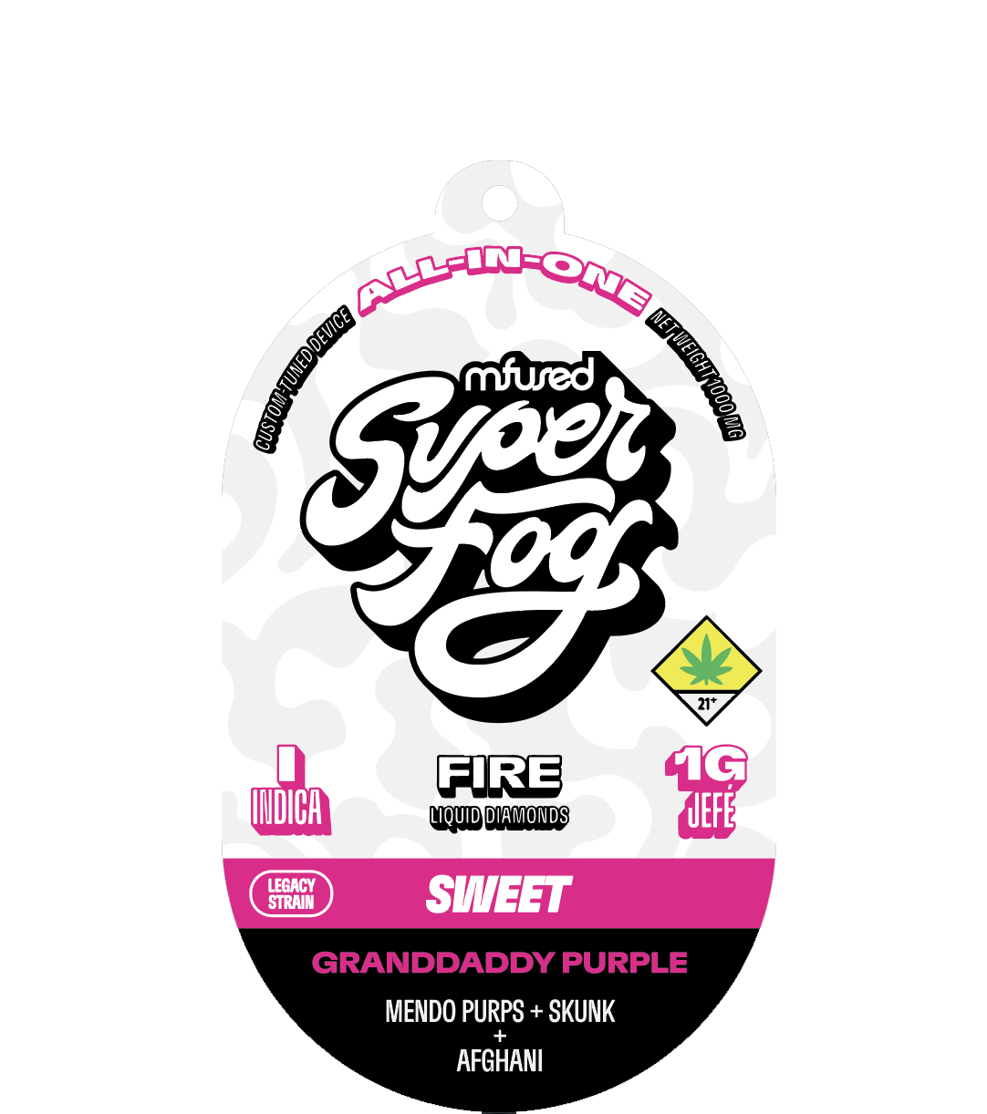 Jefe Disposable Granddaddy Purple (I) Fire - Super Fog | Central