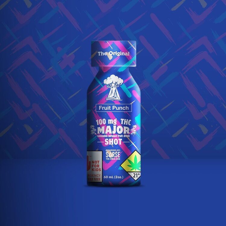MAJOR BLAST SHOT: FRUIT PUNCH - 100mg THC (10 SERVINGS)