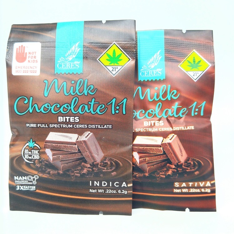 CERES Chocolate CBD:THC 1:1 SATIVA single 10mg