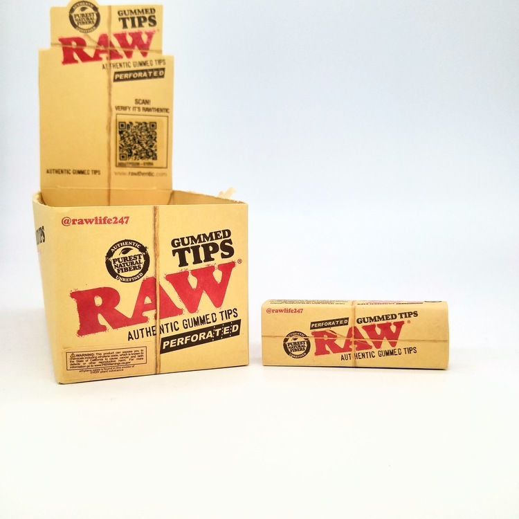 RAW Tips gummed perforated