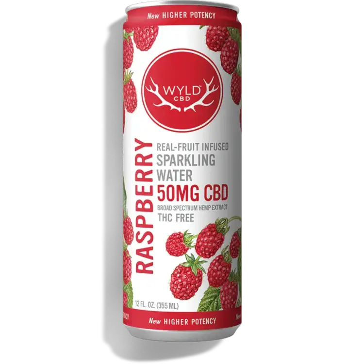 HEMP 50mg Raspberry Sparkling Water