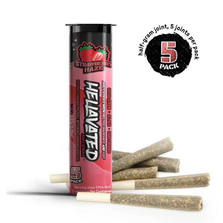 5 Pack Strawberry Haze Infused