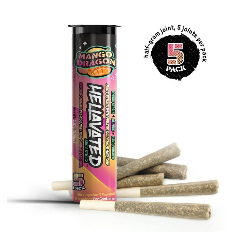 5 Pack Mango Dragon Infused
