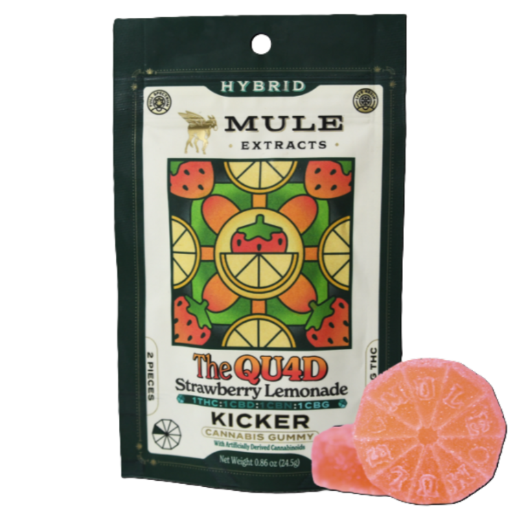 Mule Kicker 100mg Strawberry Lemonade 1:1:1:1