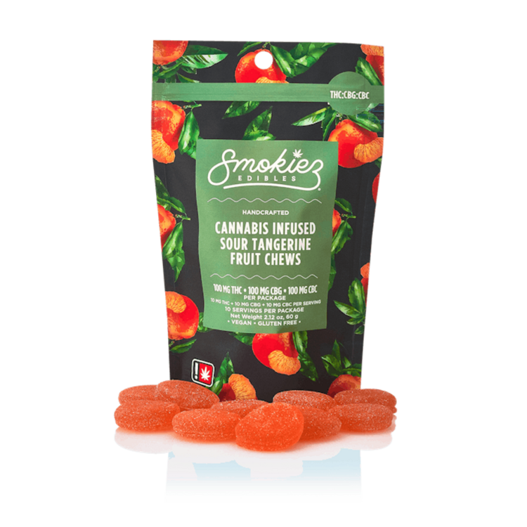 Smokiez 750mg HEMP 20 pack CBD:CBC:CBG Sour Tangerine
