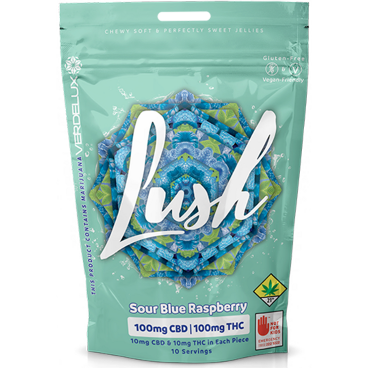 200mg Sour Blue Raspberry Soft Candies CBD Sativa