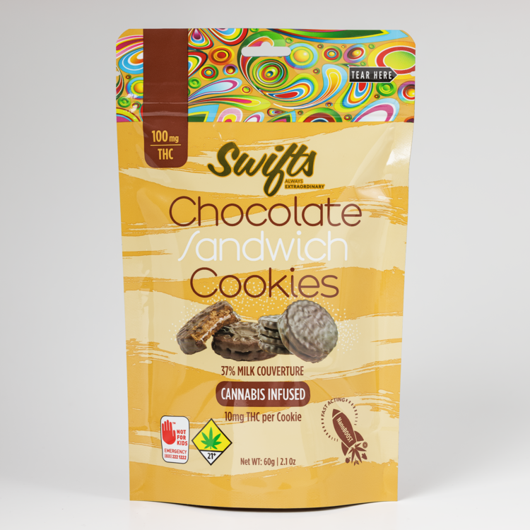 100mg Chocolate Covered Sandwich Cookies