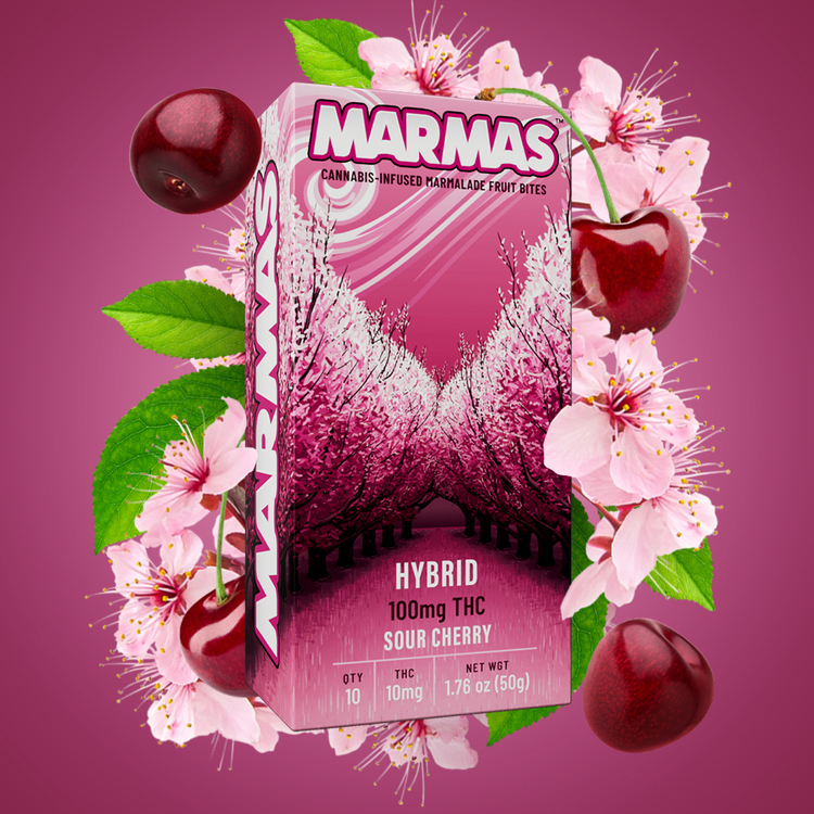 MARMAS SOUR CHERRY 10PK (HYBRID) FRUIT JELLIES