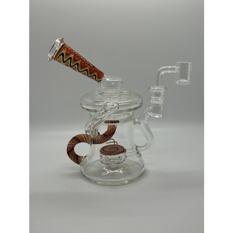 Small Crystal Glass Recycler Dab Rig