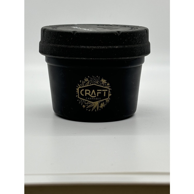 Small Black Craft Stash Jar