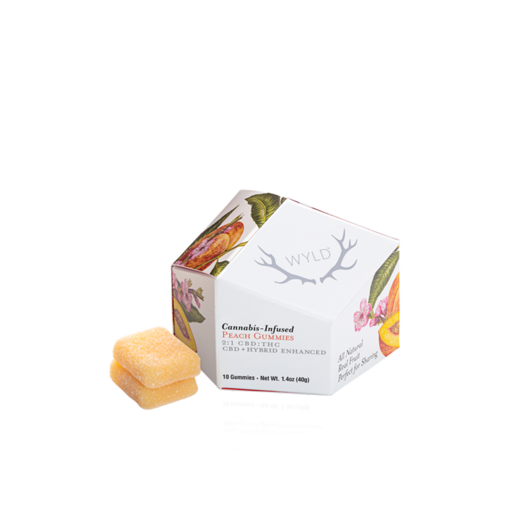 100/50mg Peach 2:1 Gummies