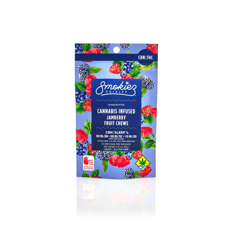 CBN 1:1 Jamberry Fruit Chews - 200mg