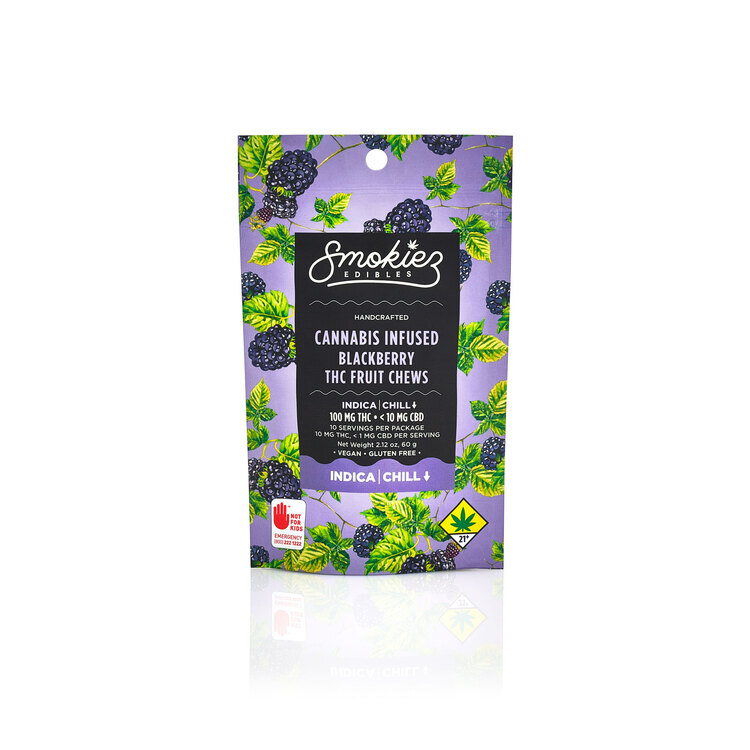 Indica Blackberry Fruit Chews - 100mg