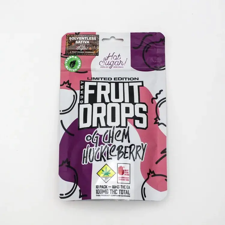 PANDA: SOLVENTLESS FRUIT DROPS OG CHEM HUCKLEBERRY - 10 PK (EDIBLE)