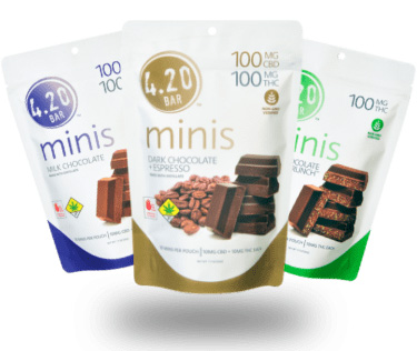 MIN Dark Chocolate Sea Salt Bars 2:2:1 CBD/CBN/THC 10pk 500mg - 1.7oz